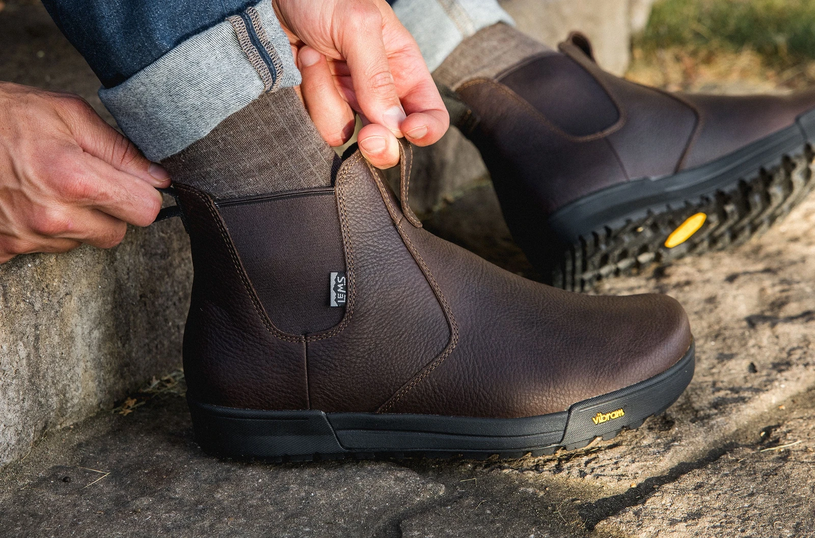 Lems Chelsea Boot Tuff Pro Waterproof — Dark Roast (мужские), фото 2