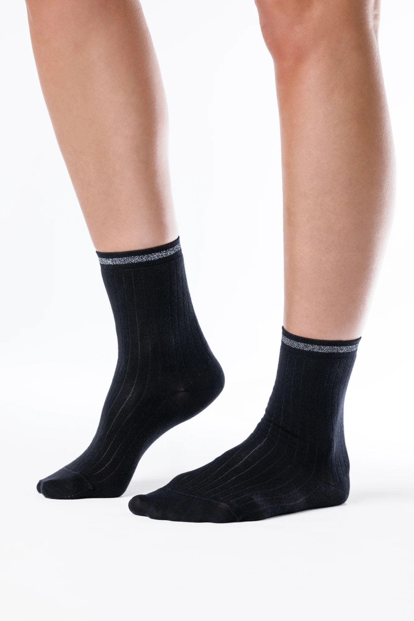 Носки Shapen Barefoot SHIMMER Black (Чёрный) — фото 1 из 5