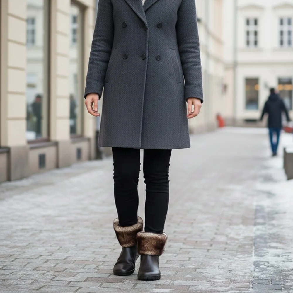 Женские ботинки ZAQQ HUQ Dark Brown (тёмно-коричневый цвет), фото 10