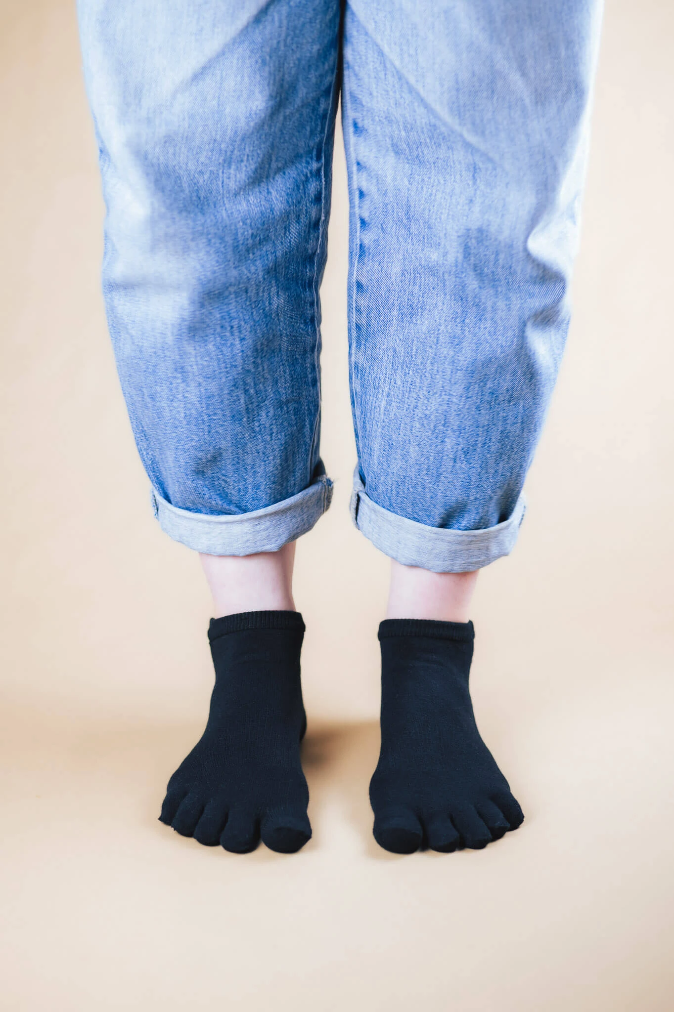 Носки с пальцами Sambas the Bambas из бамбука, чёрный, фото 2
