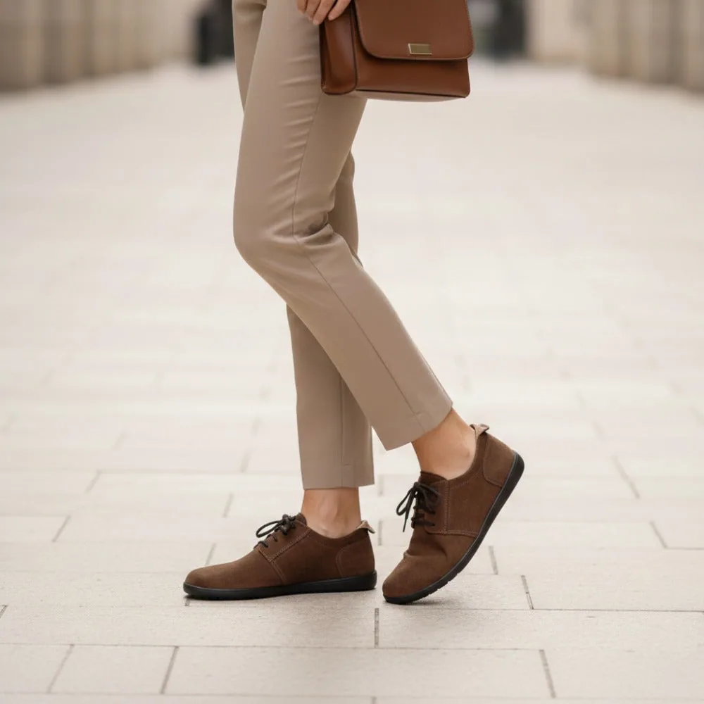 Кроссовки для женщин и мужчин ZAQQ PIQUANT Velours Brown (коричневый цвет), фото 8