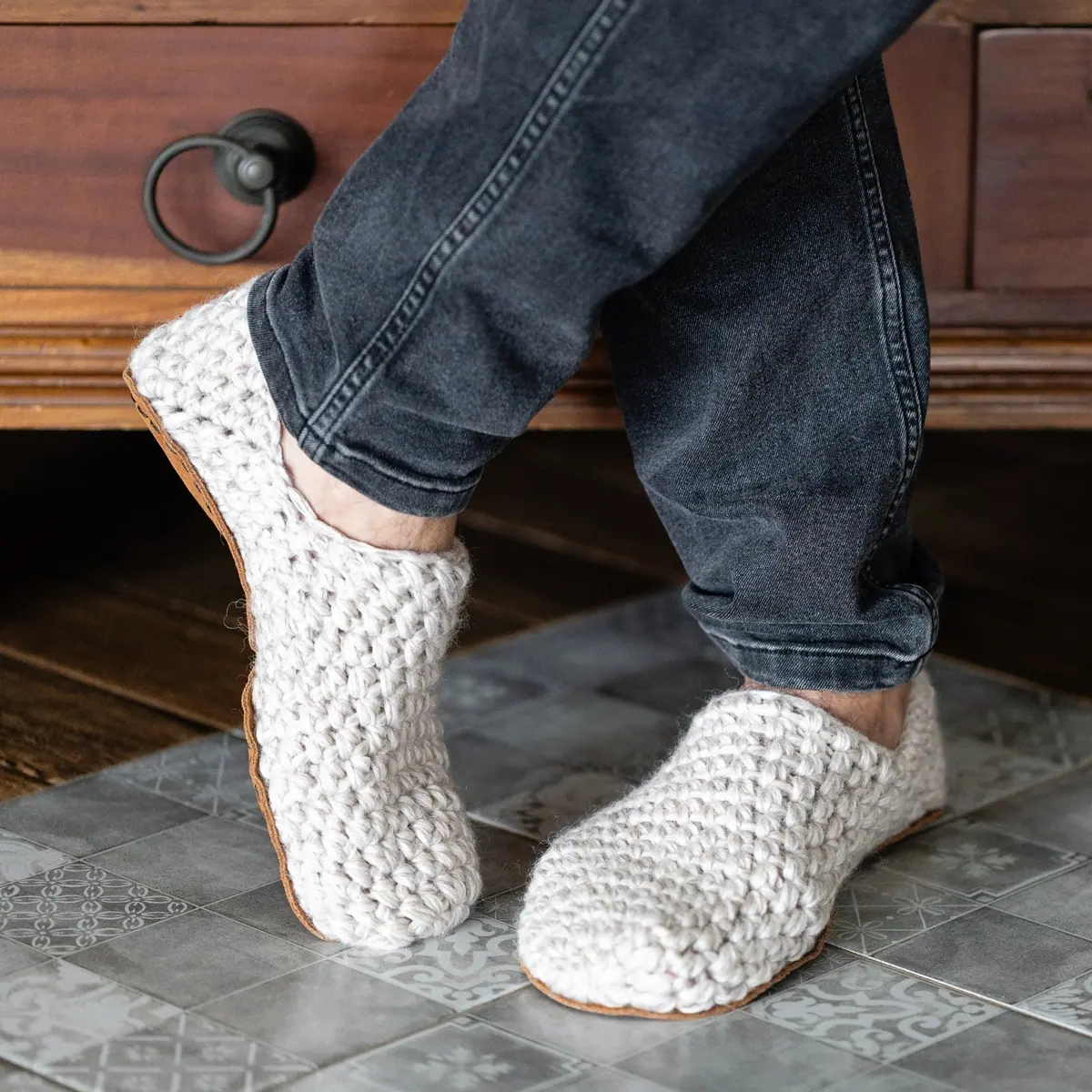 Домашние тапочки Kingdom of Wow Classic Slip-on — бежевый, фото 4