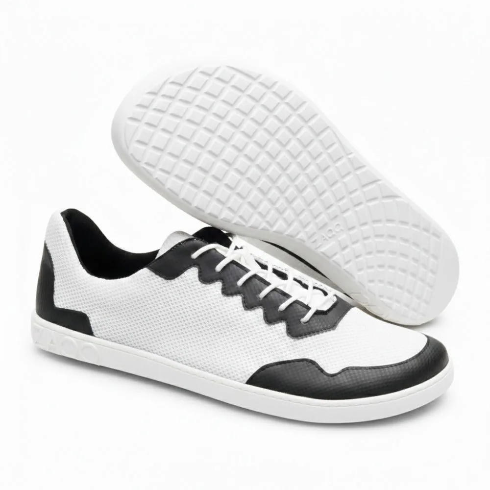 Кроссовки для женщин и мужчин ZAQQ DUPLEQ Black White Vegan, фото 3