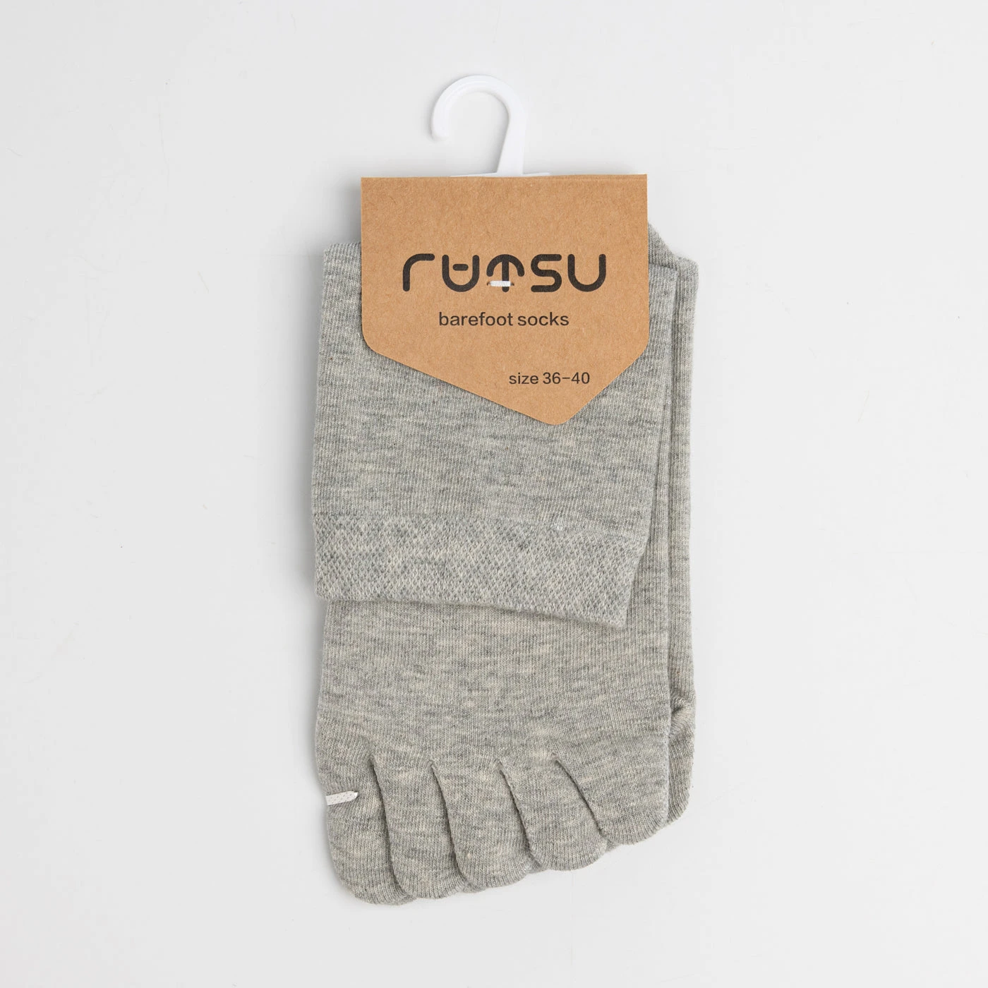 Носки Rutsu Barefoot 5 Finger — белый, фото 4