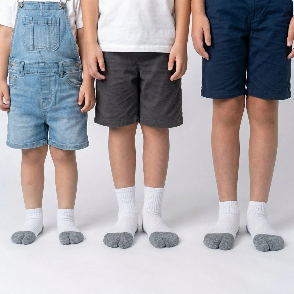 Носки Roots Barefoot Tabi Sport детские — чёрный, фото 5