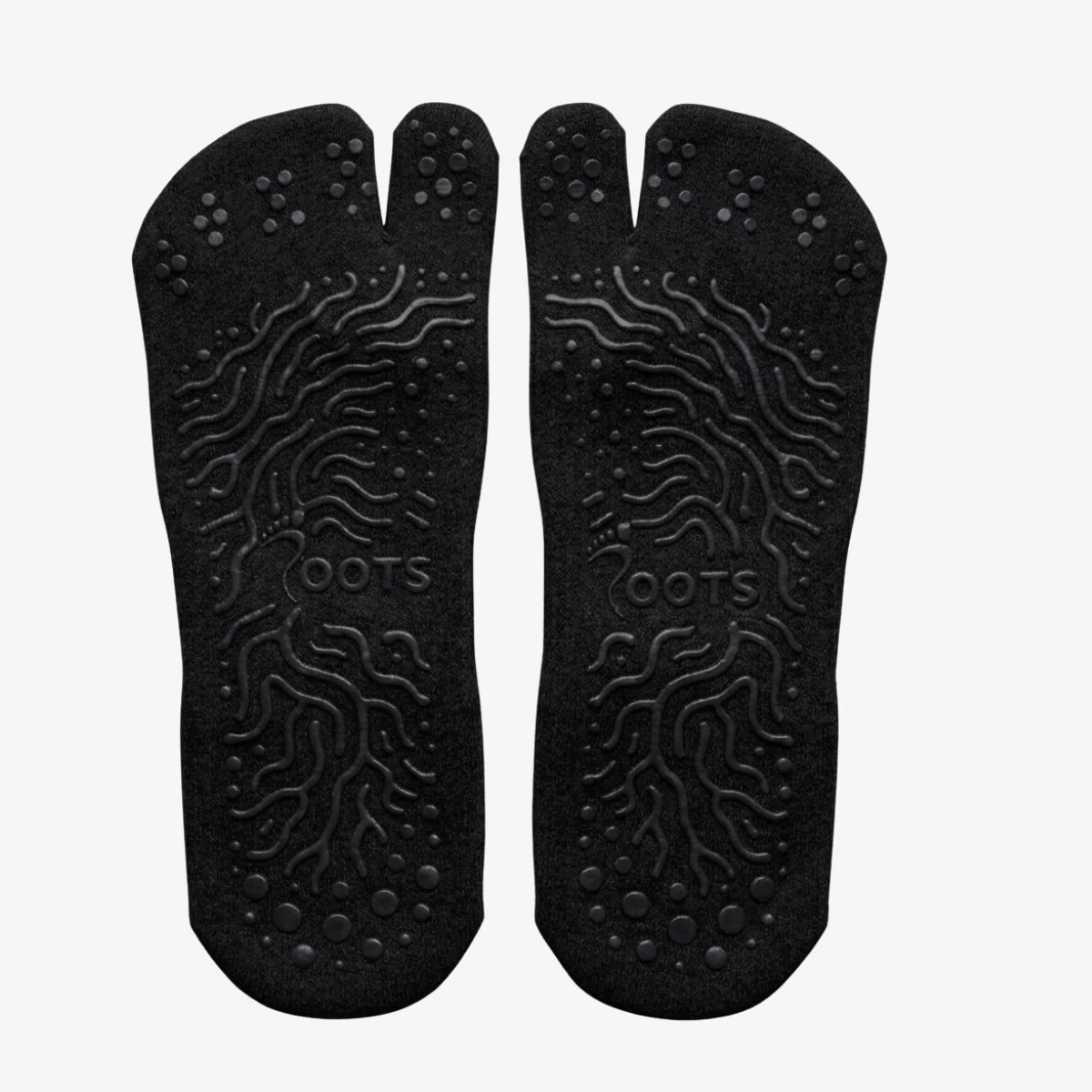Носки Roots Barefoot Tabi Confort противоскользящие — чёрный, фото 2