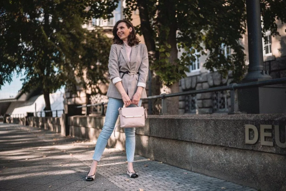 Женские балетки ZAQQ TWIST Varnish Nude, фото 15
