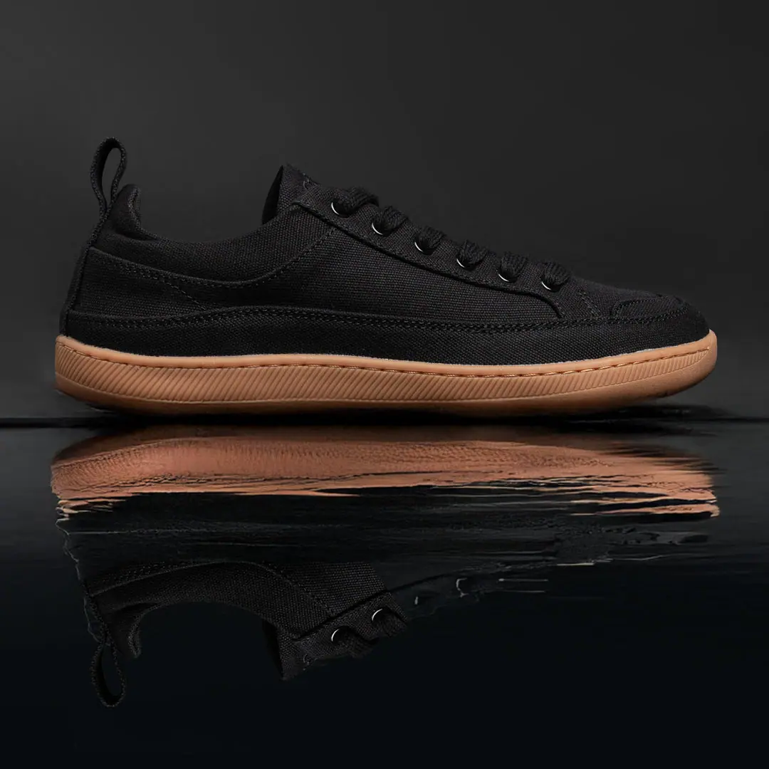 Кеды Rutsu Original Low — чёрные с коричневой подошвой, фото 5