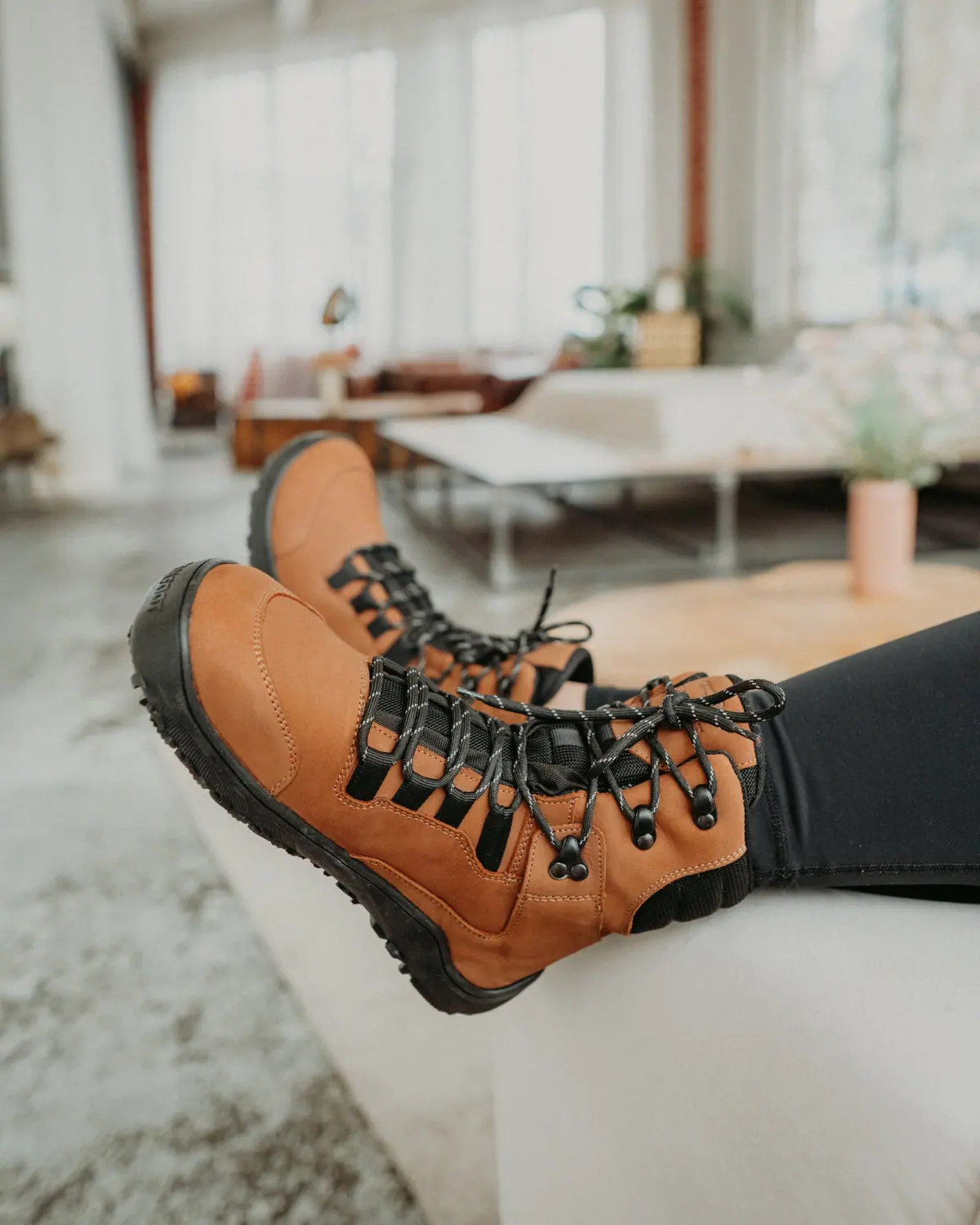 Босоногие ботинки Realfoot Trekker High 2.0 Light Brown, фото 10