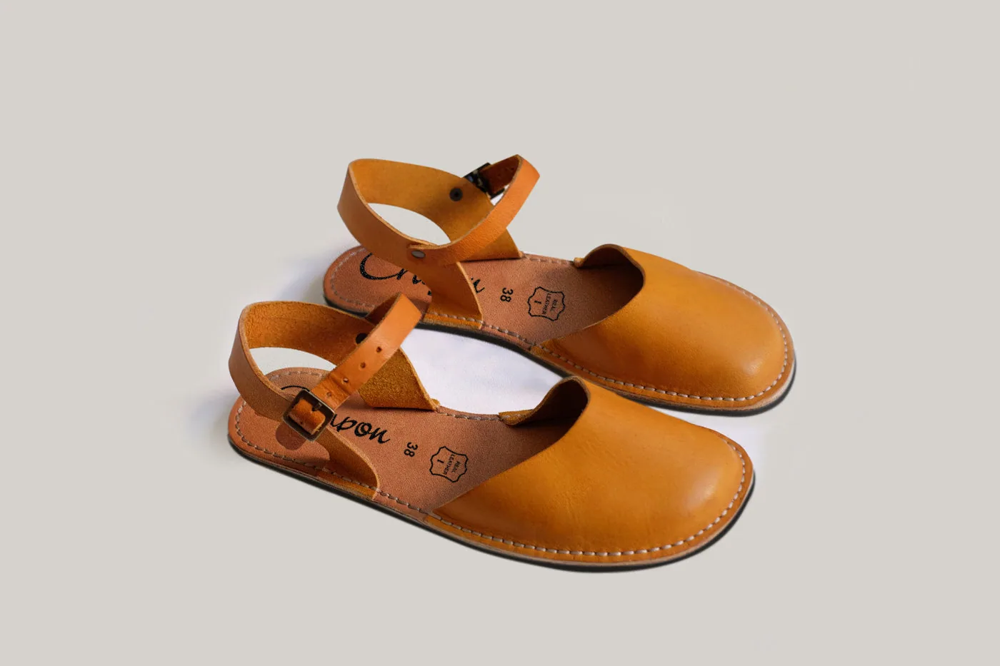 Босоногие сандалии Crupon Trevi Light — горчичный, фото 3