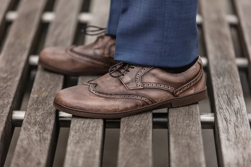 Мужские туфли ZAQQ BRIQ Brogue Antique Brown (коричневый цвет), фото 6