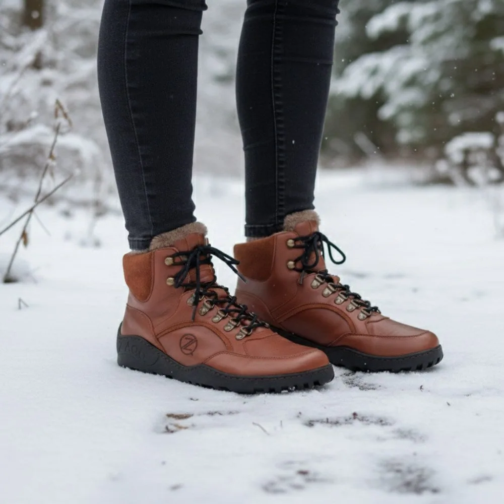 Женские ботинки ZAQQ TREQ Cognac Winter Waterproof, фото 7