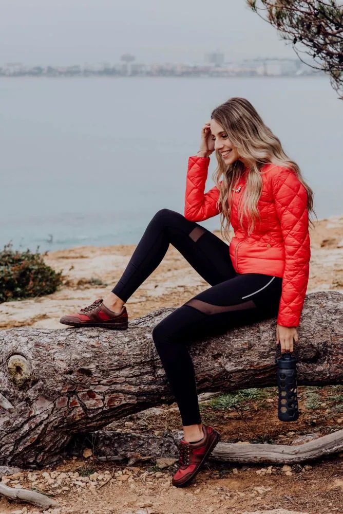 Кроссовки ZAQQ HIQE Low Vegan Camel Red Waterproof, фото 7