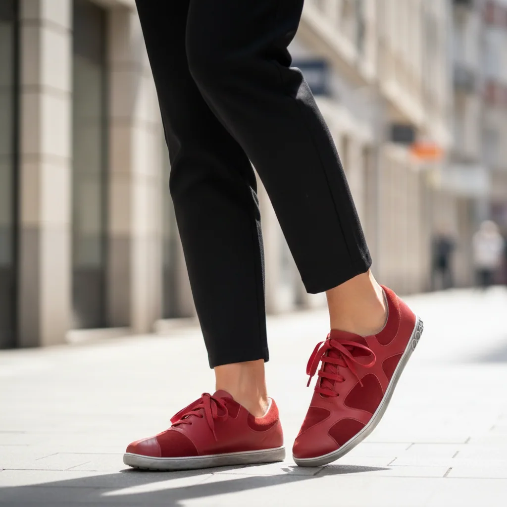 Женские кроссовки ZAQQ QAANAAQ Bordeaux (бордовый цвет), фото 5