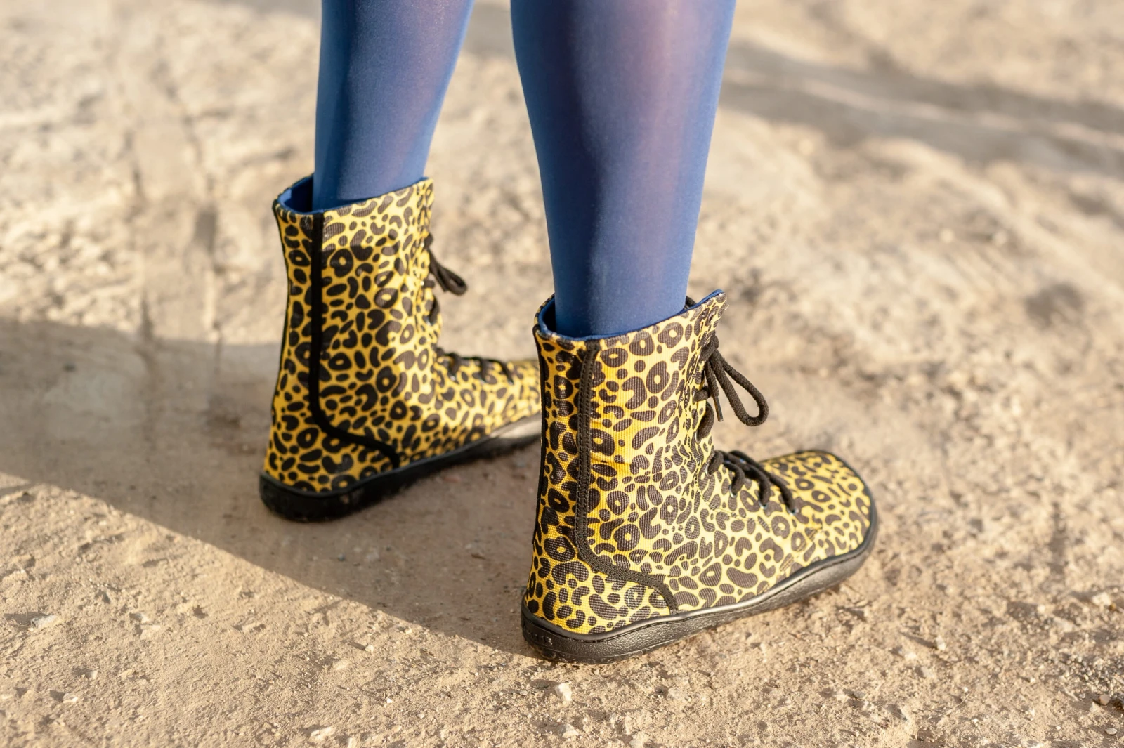 Босоногие ботинки Sambas the bambas Leo Amarillo — жёлтые леопардовые, фото 2