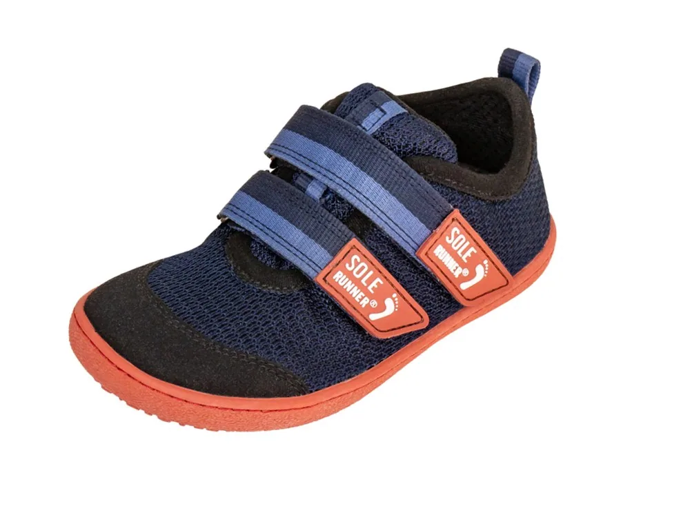 Детские кроссовки Sole Runner Puck 4, тёмно-синие с оранжевым, фото 4