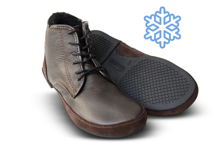 Зимние босоногие ботинки Classic Winter — коричневый, фото 4