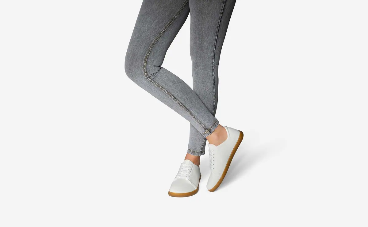 Босоногие кроссовки Feelgrounds Original Knit — молочно-белый, фото 6