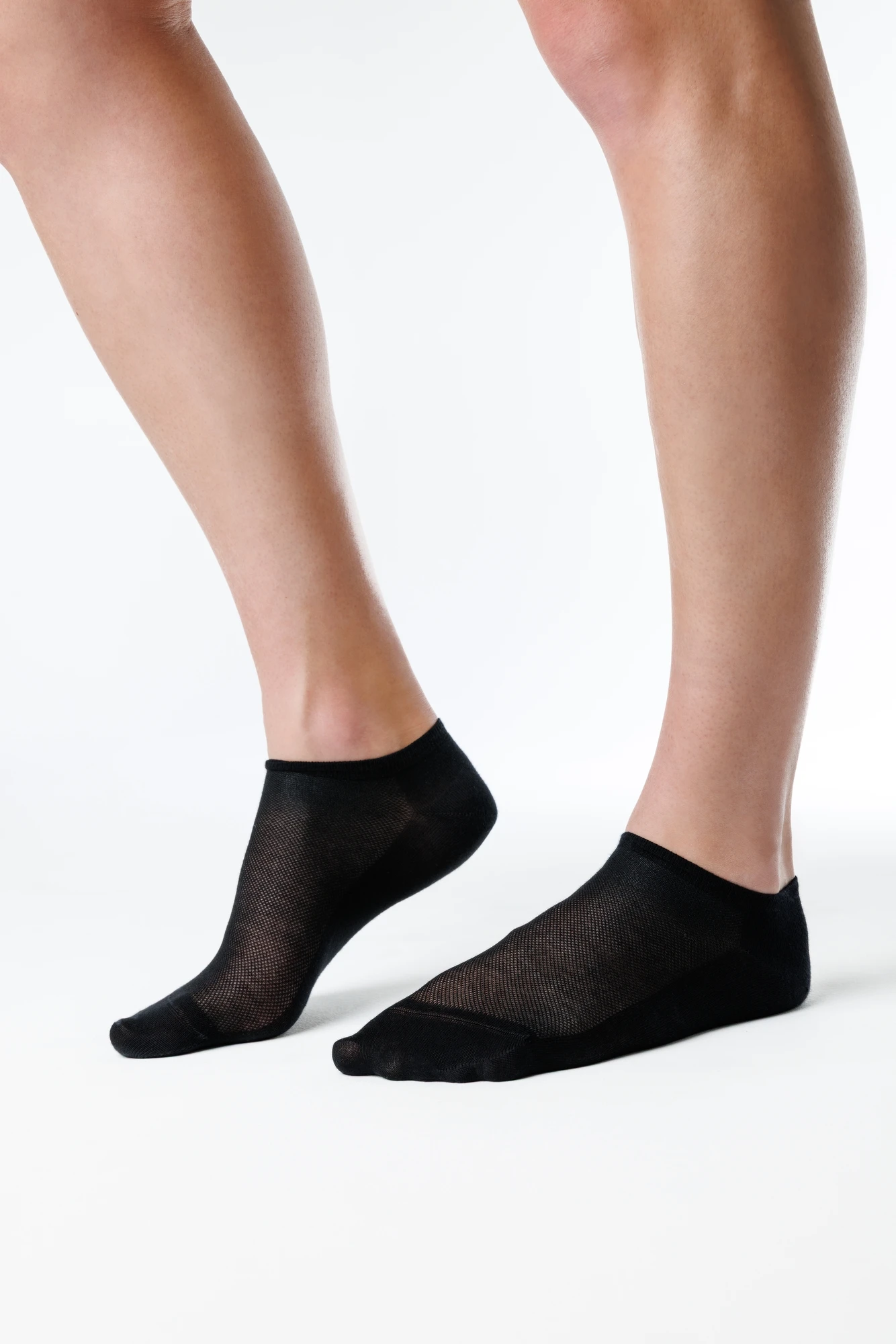 Носки-следки Shapen Barefoot SMESH Black (2 пары) (Чёрный), фото 8