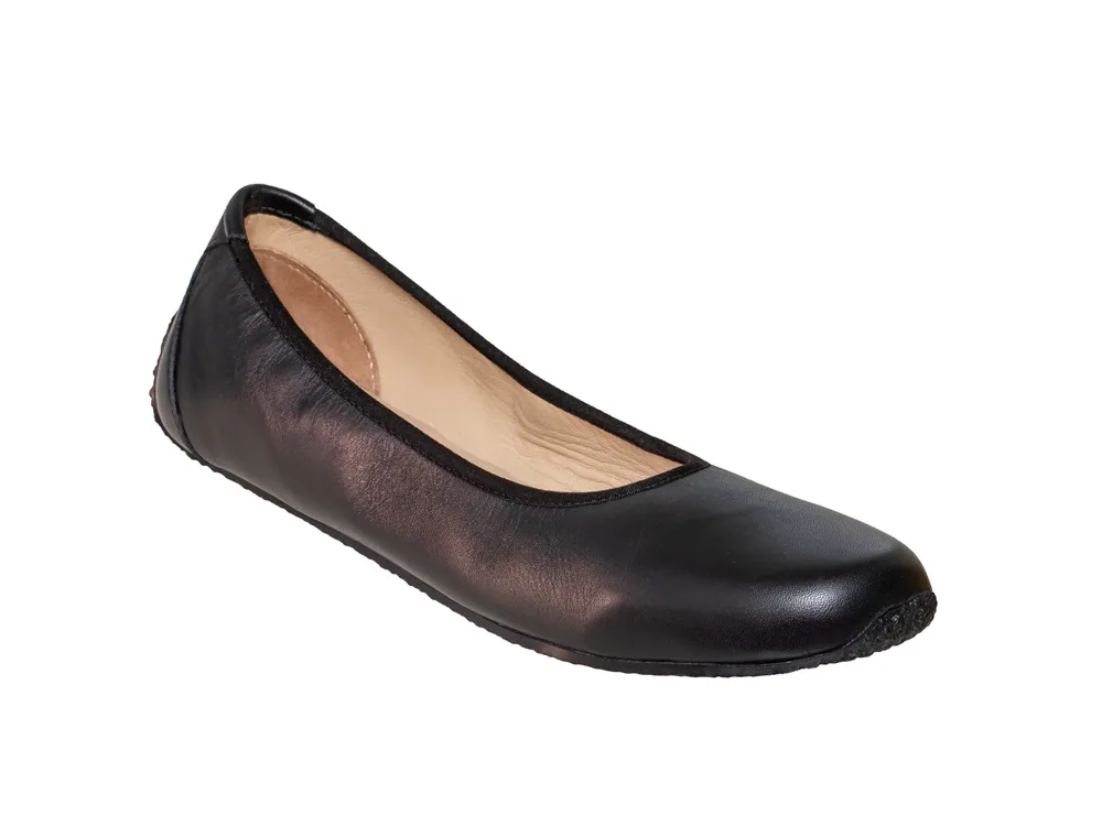 Женские балетки Sole Runner Miranda из чёрной кожи, фото 5