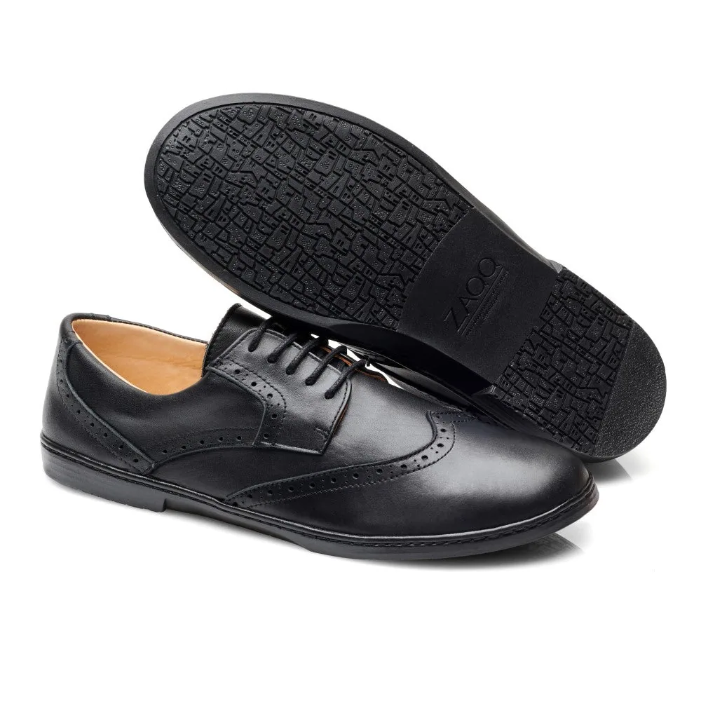 Мужские туфли ZAQQ BRIQ Brogue Waterproof Black (чёрный цвет), фото 2