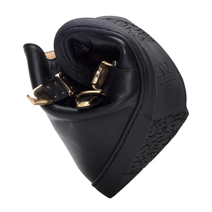 Женские ботинки ZAQQ QLANCE Black Gold Plain, фото 4