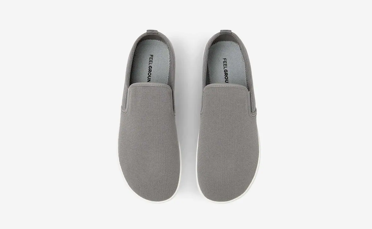 Босоногие слипоны Feelgrounds Droptop Knit — облачно-серый, фото 2