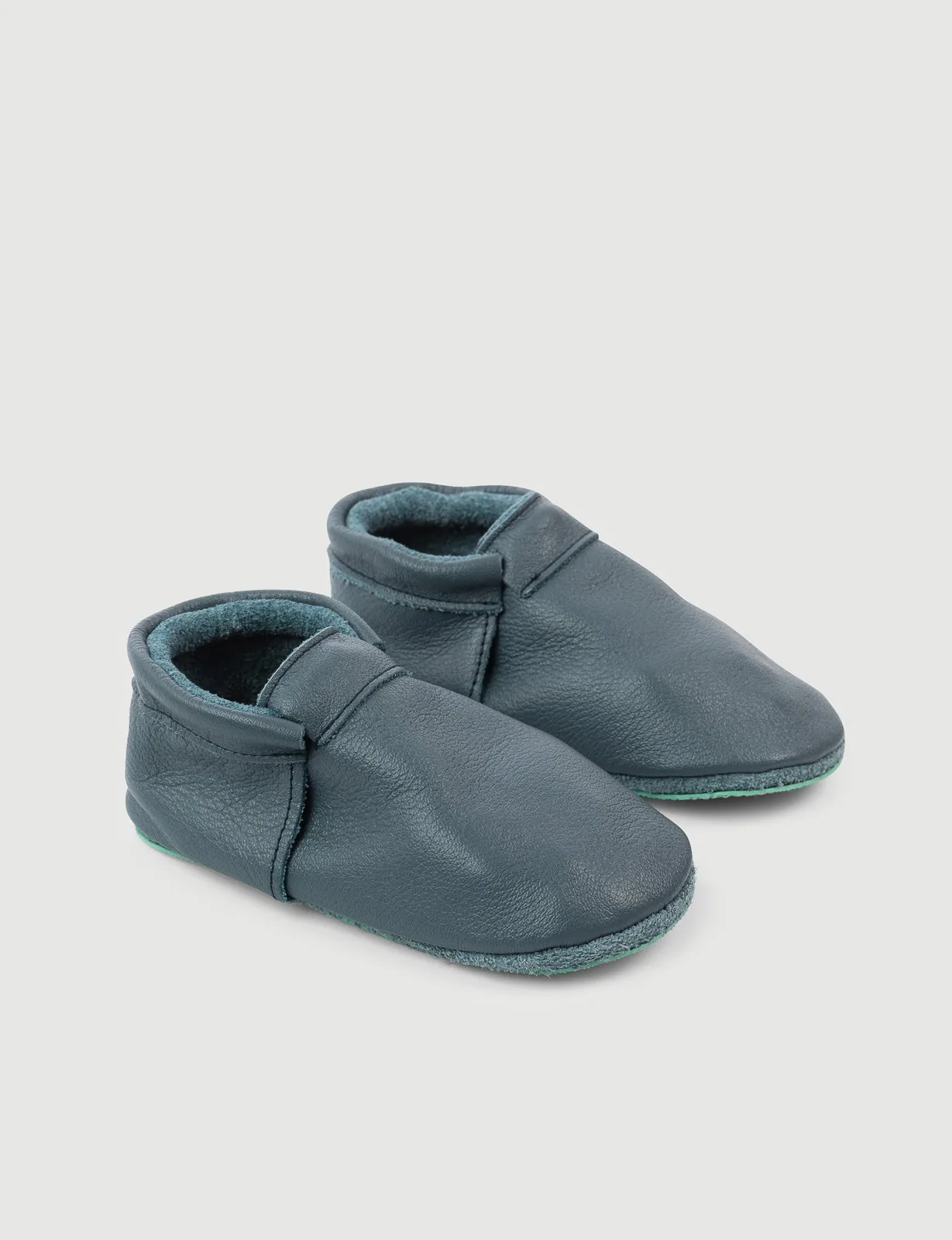 Для первых шагов: мягкие ботиночки SHUU Moccs, тёмно-синие, фото 3