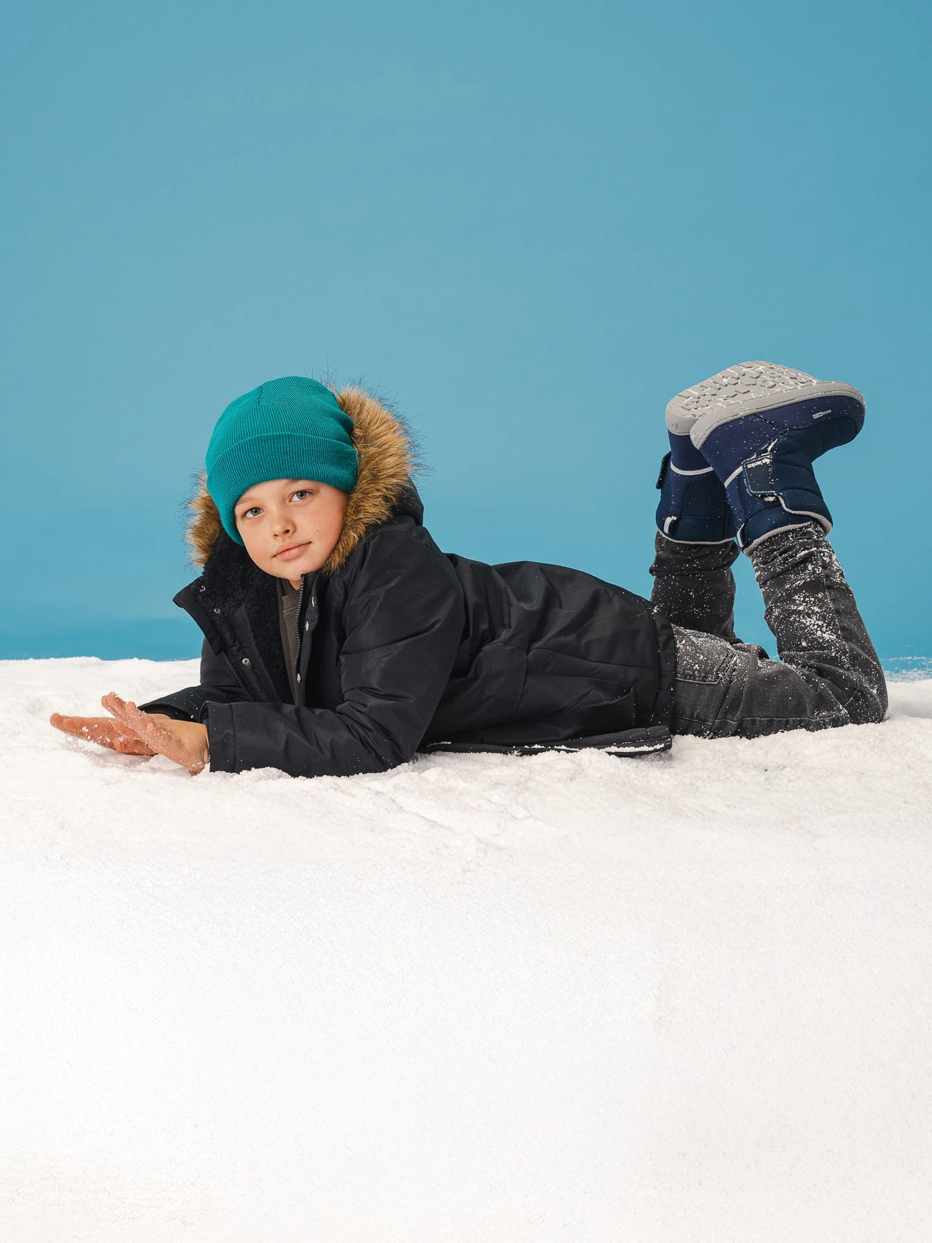 Детские босоногие ботинки Be Lenka Ailo Junior - тёмно-синий, фото 8