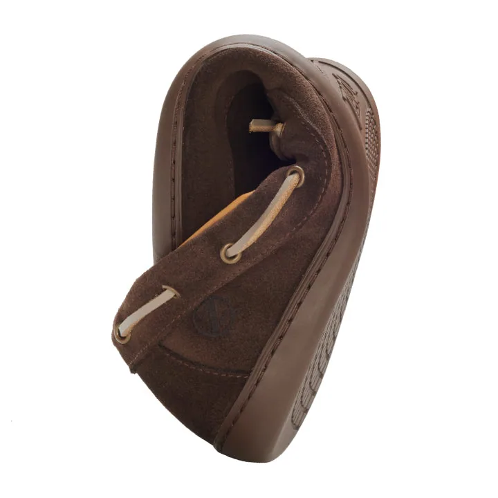 Мужские мокасины ZAQQ QEA Velours Darkbrown (тёмно-коричневый цвет), фото 4