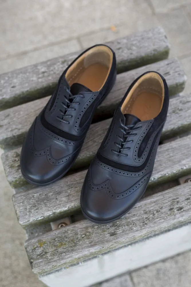 Мужские туфли ZAQQ BRIQ Brogue Deep Black (чёрный цвет), фото 9