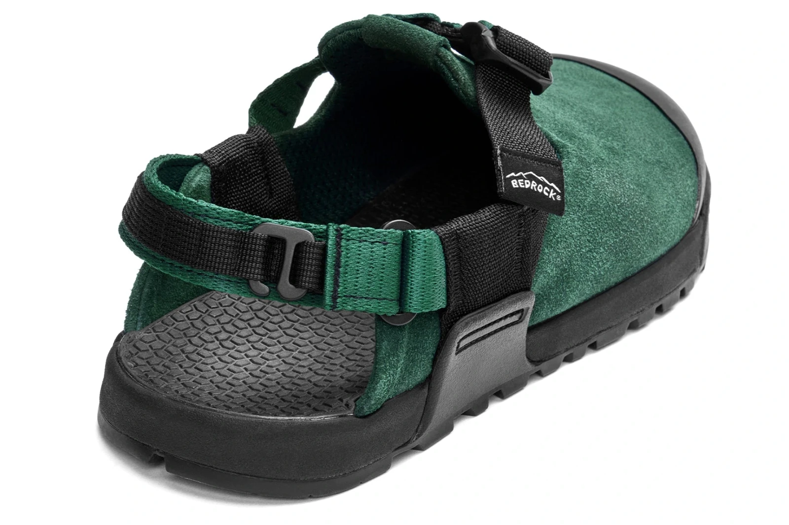 Сабо Bedrock Mountain Clog - Leather Suede — каскадный зелёный, замша, фото 3