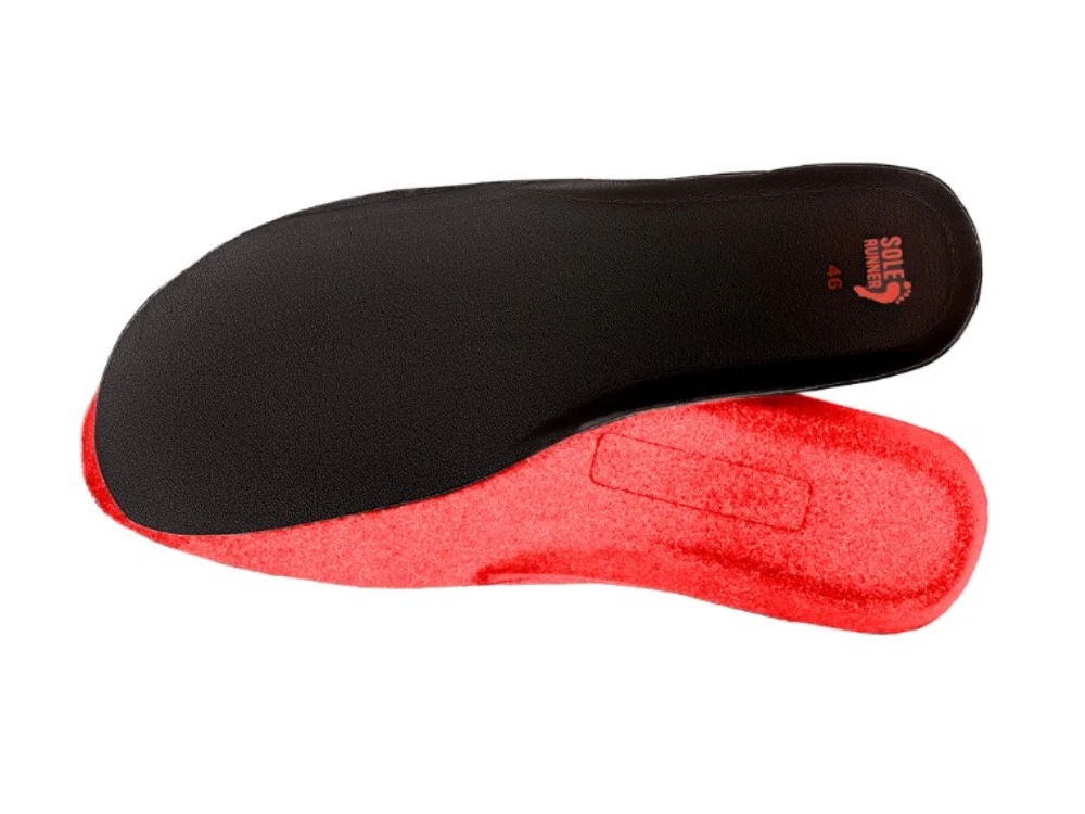 Стельки SOLE RUNNER Komfort 2 мм, чёрно-красные (чёрный, красный) — фото 1 из 1