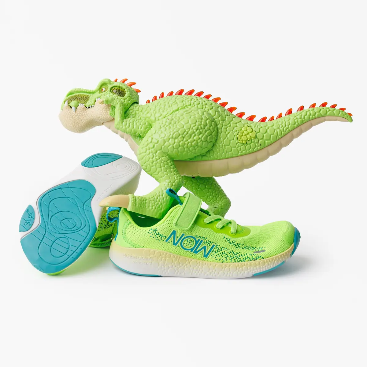 Детские босоногие кроссовки NAW Ehuna Fly Kids — Wild Green, фото 5