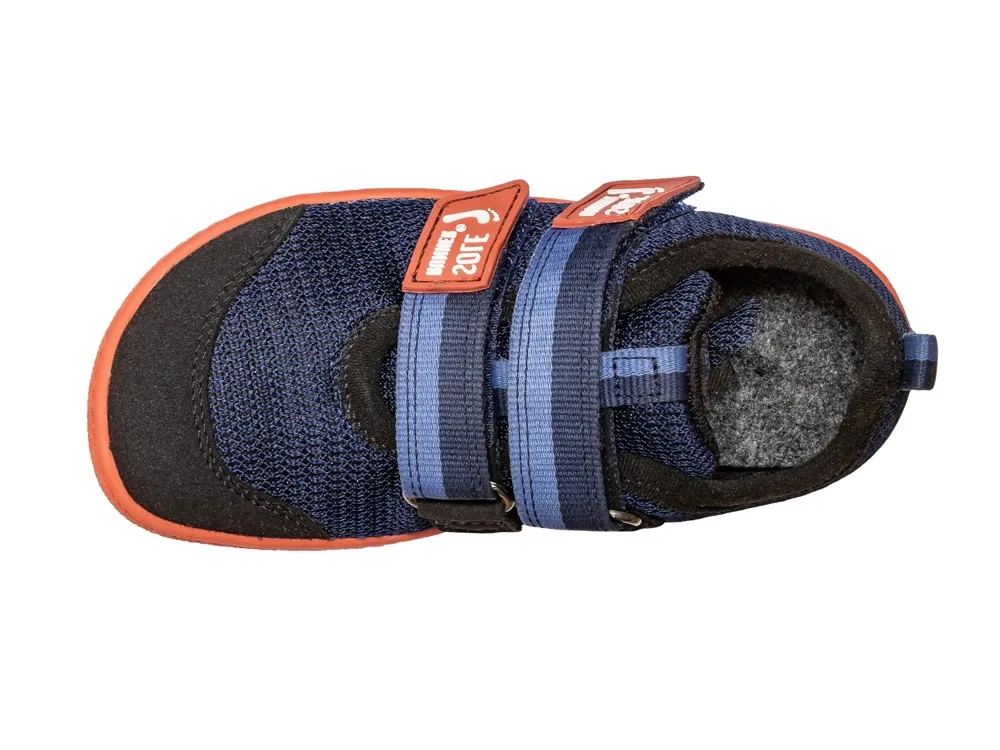 Детские кроссовки Sole Runner Puck 4, тёмно-синие с оранжевым, фото 3
