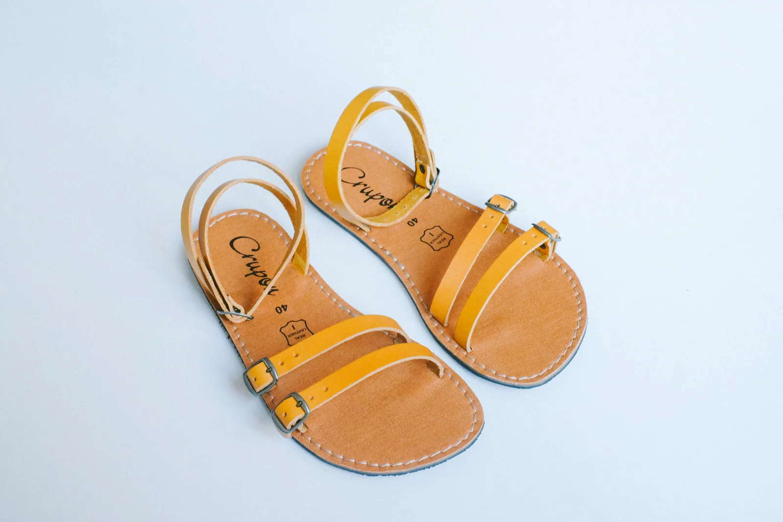 Босоногие сандалии Crupon Breeze — горчичный, фото 6