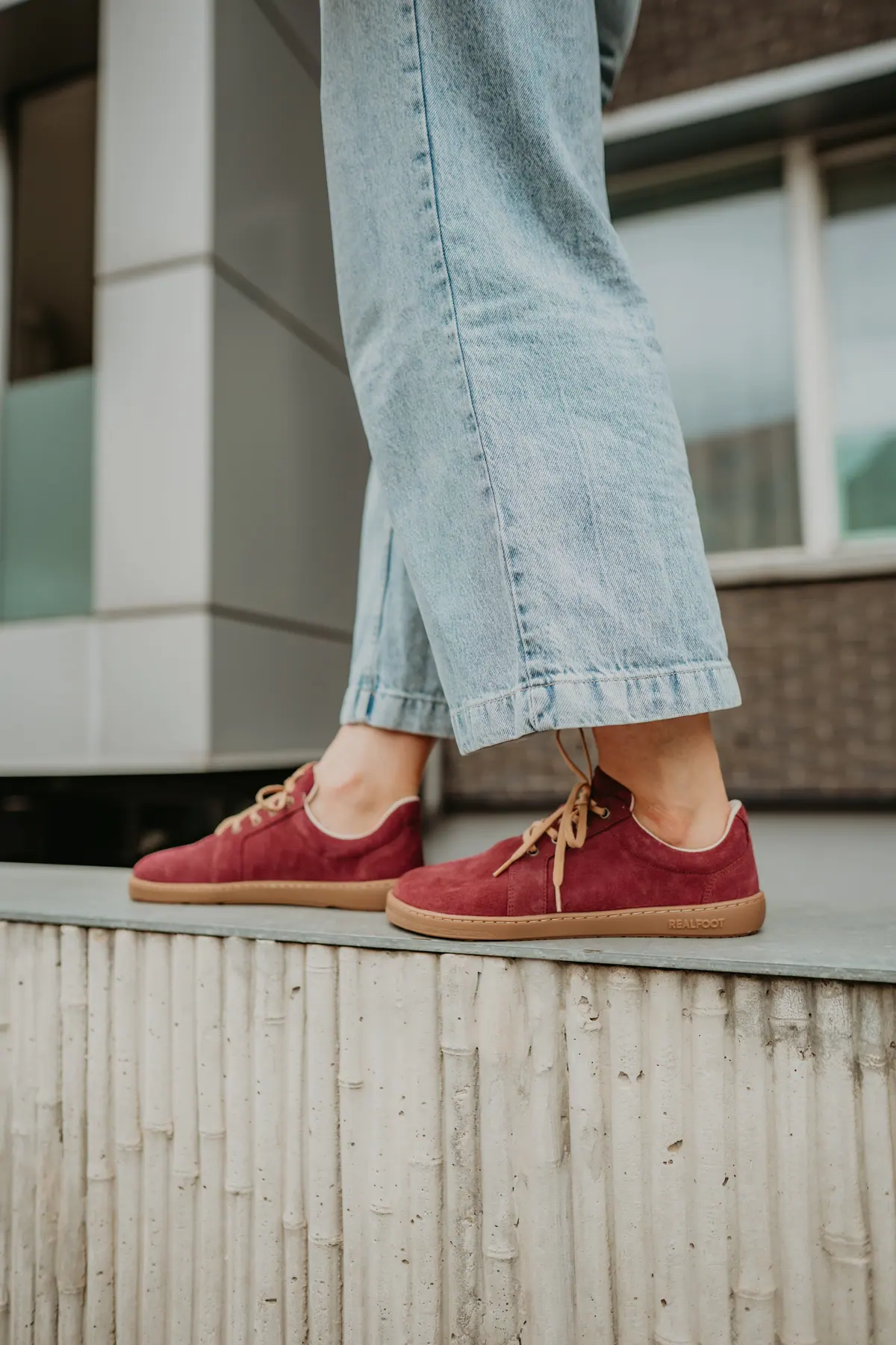 Босоногая обувь Realfoot Essential Bordeaux and Honey, фото 8