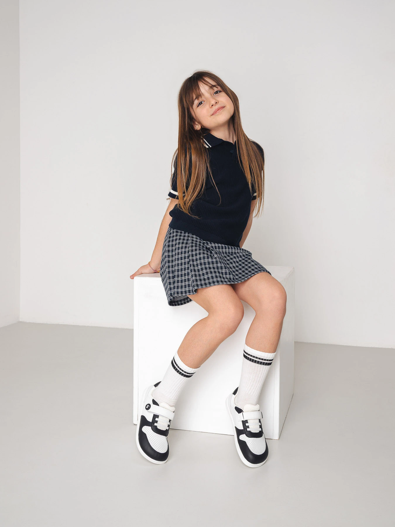 Детские босоногие кроссовки Be Lenka Scoot Junior - белый и чёрный, фото 4