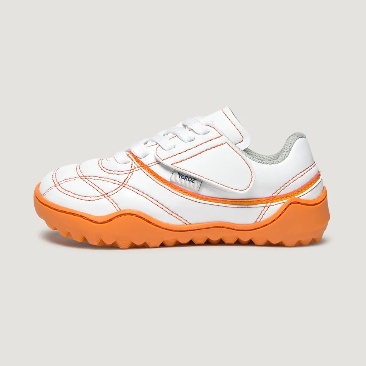 Детские футбольные кроссовки Zapato Feroz «Amunt» — белый и оранжевый — фото 1 из 4