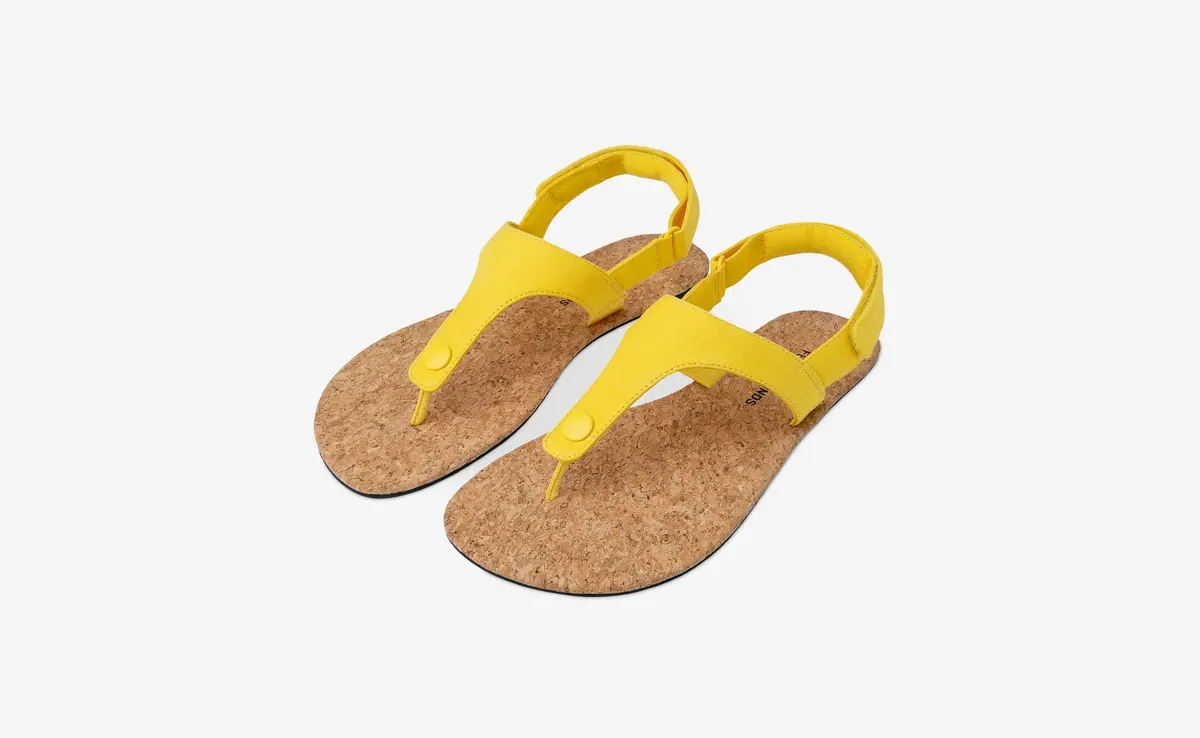 Босоногие сандалии Feelgrounds Seaside Twill — солнечно-жёлтый, фото 4