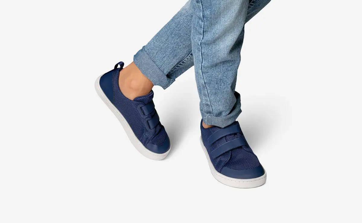 Детские босоногие кроссовки Feelgrounds Original Mesh Kids — тёмно-синий, фото 5