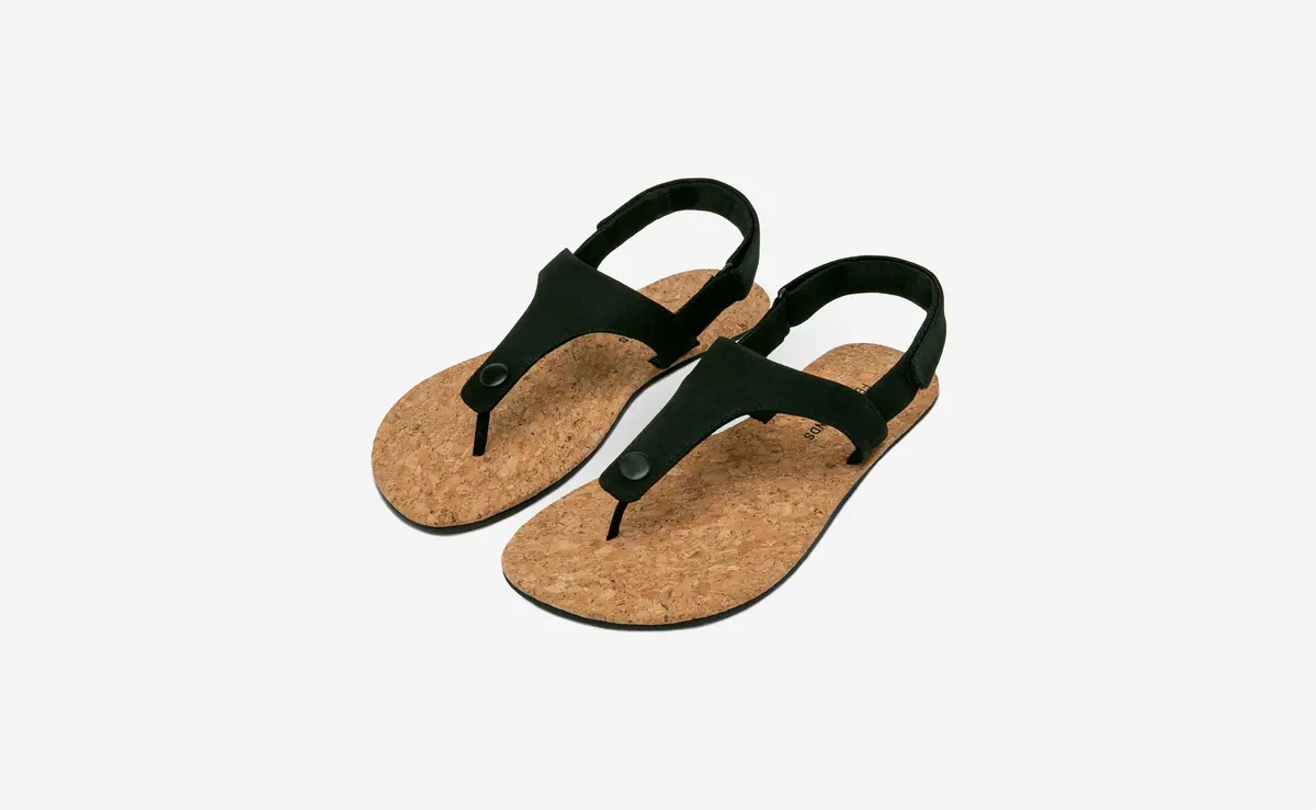 Босоногие сандалии Feelgrounds Seaside Twill — чёрный, фото 3