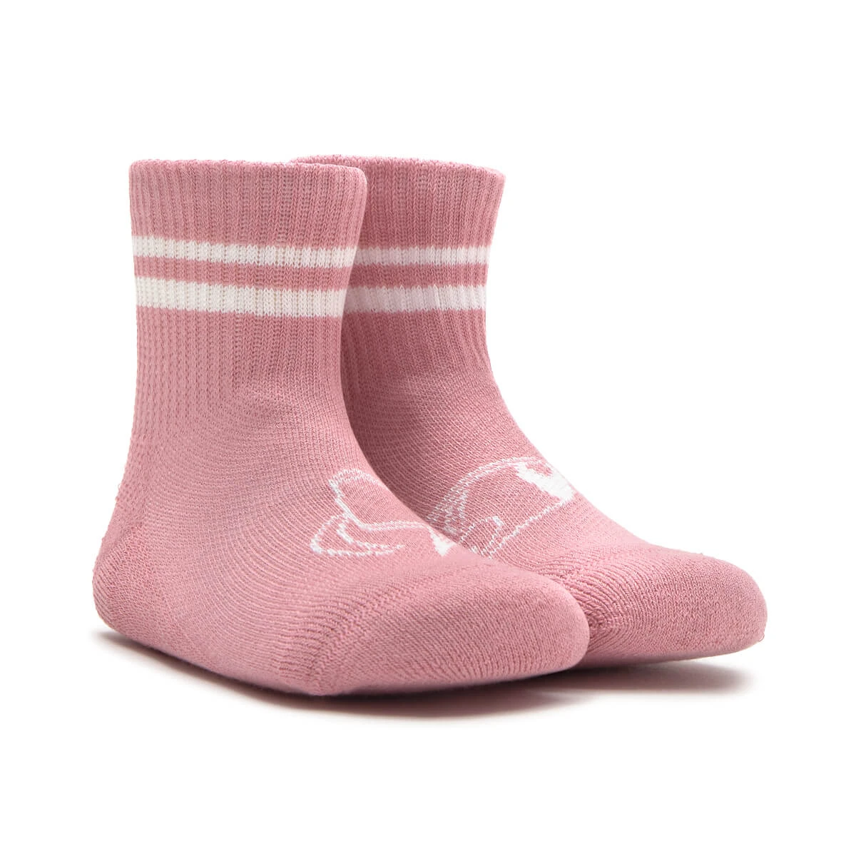 Носки Zapato Feroz детские спортивные (3 пары) — белый / розовый / серый, фото 6