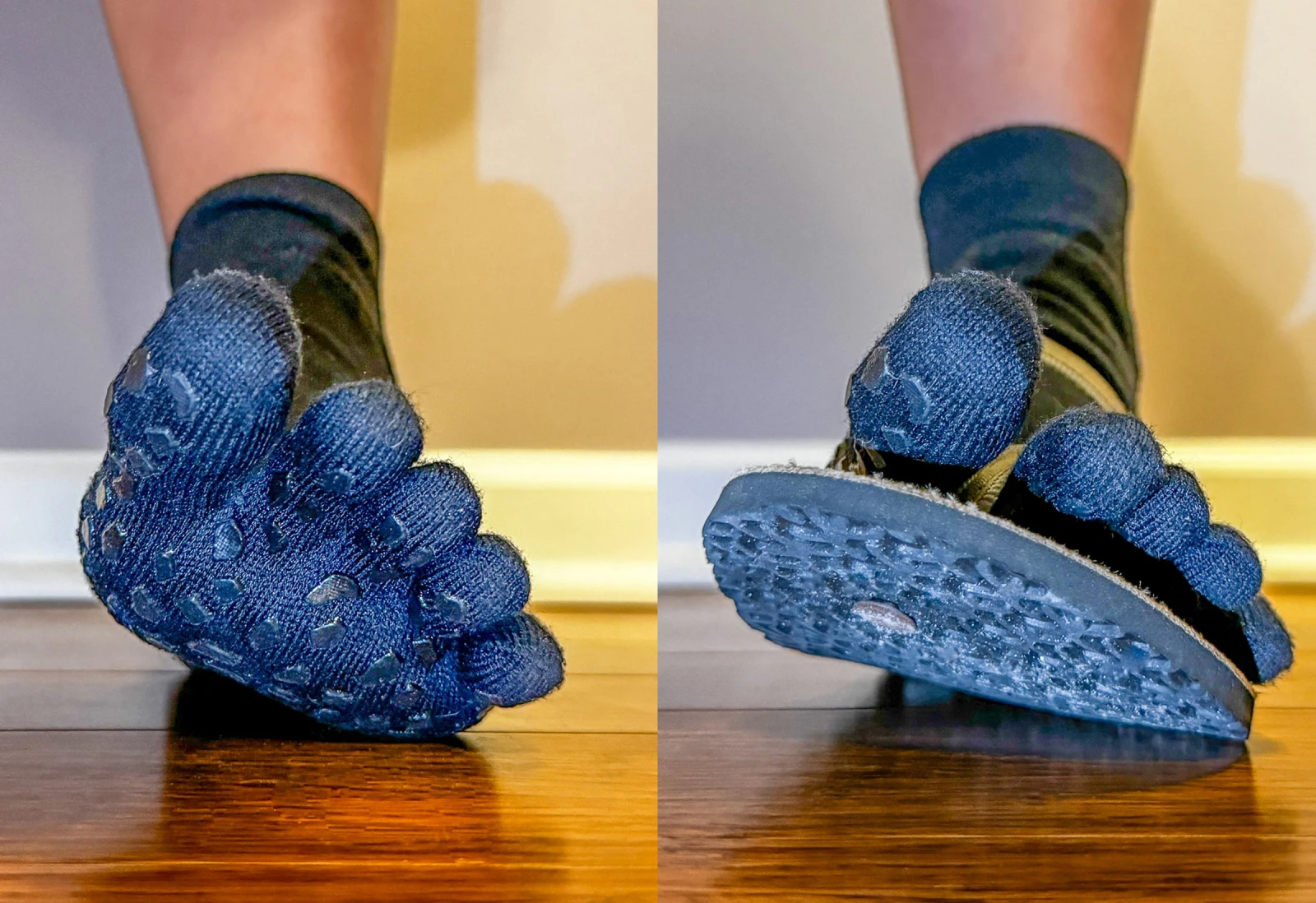 Носки Earth Runners Toe Socks with Grip, фото 5