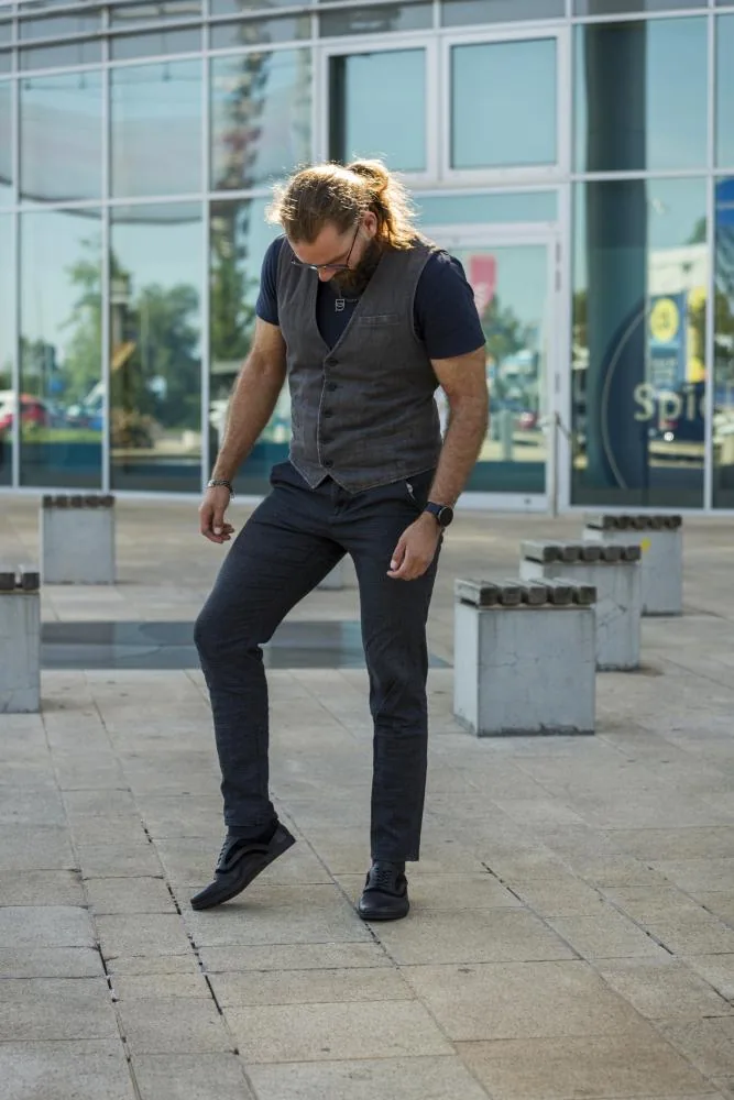 Мужские туфли ZAQQ BRIQ Brogue Deep Black (чёрный цвет), фото 8