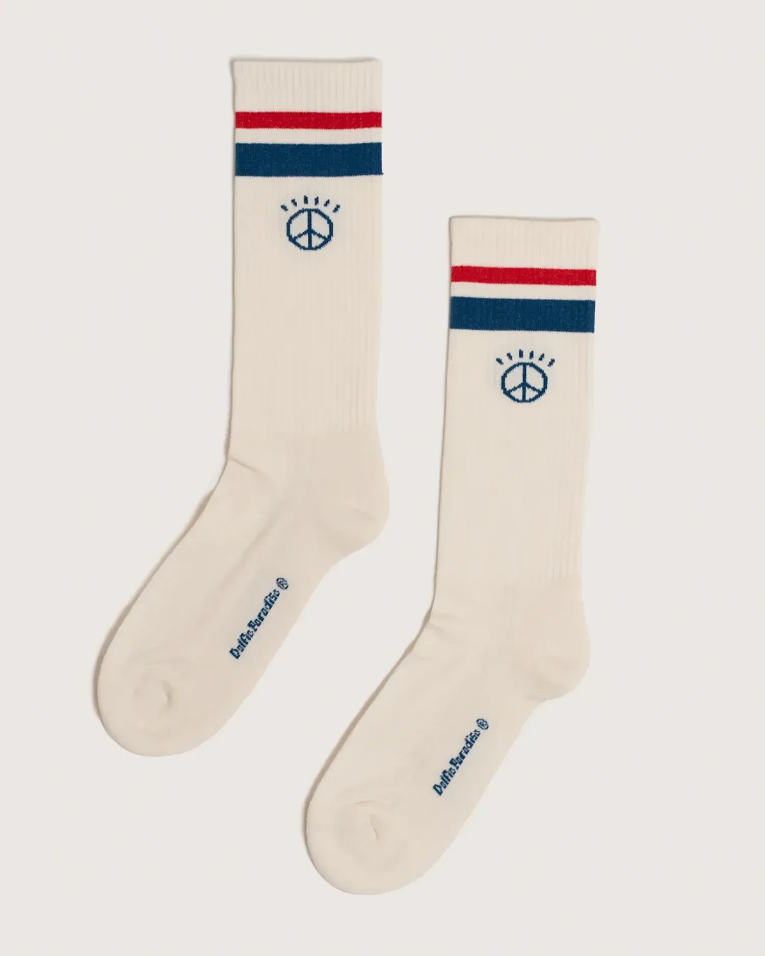 Носки Dolfie Retro 1 (молочный с синей и красной полосками), фото 1 из 2