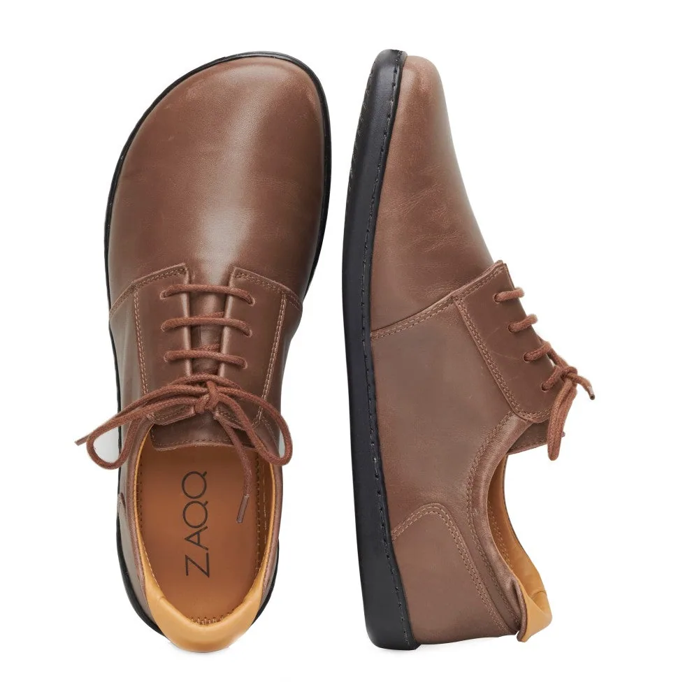 Кроссовки для женщин и мужчин ZAQQ PIQUANT Nappa Dark Brown (тёмно-коричневый цвет), фото 3