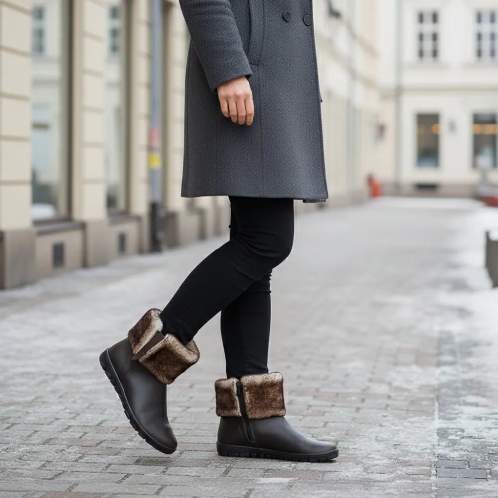 Женские ботинки ZAQQ HUQ Dark Brown (тёмно-коричневый цвет), фото 9