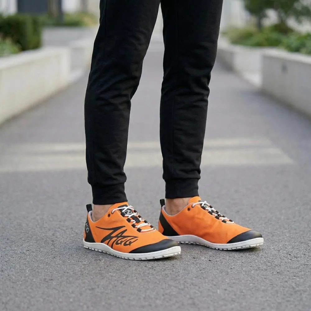 Мужские кроссовки ZAQQ SQIM Orange Black (чёрный цвет), фото 10