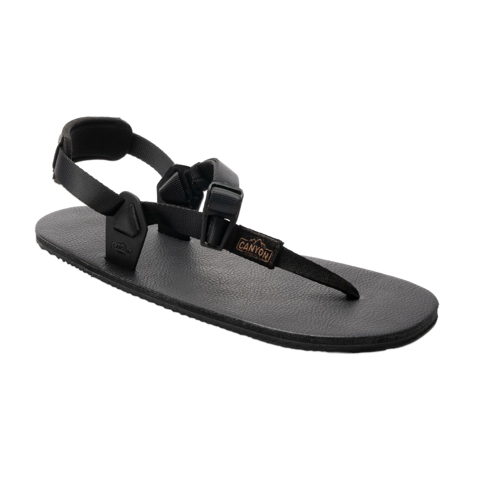 Сандалии Canyon Sandals Cliff 4 — Leather Jet Black · 8MM
